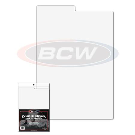 Tall Comic Dividers (25 Pack) White