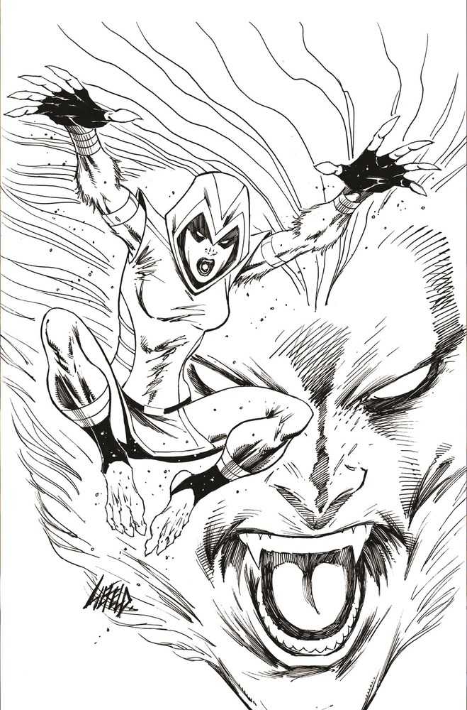 Thundercats #4 Cover Zd 11 Copy Foc Variant Edition Liefeld Black & White Virgin