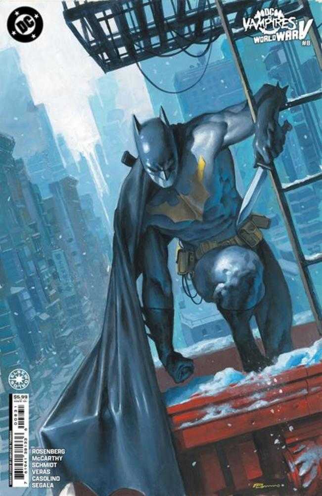 DC vs Vampires World War V #8 (Of 12) Cover B Fabrizio De Tommaso Card Stock Variant