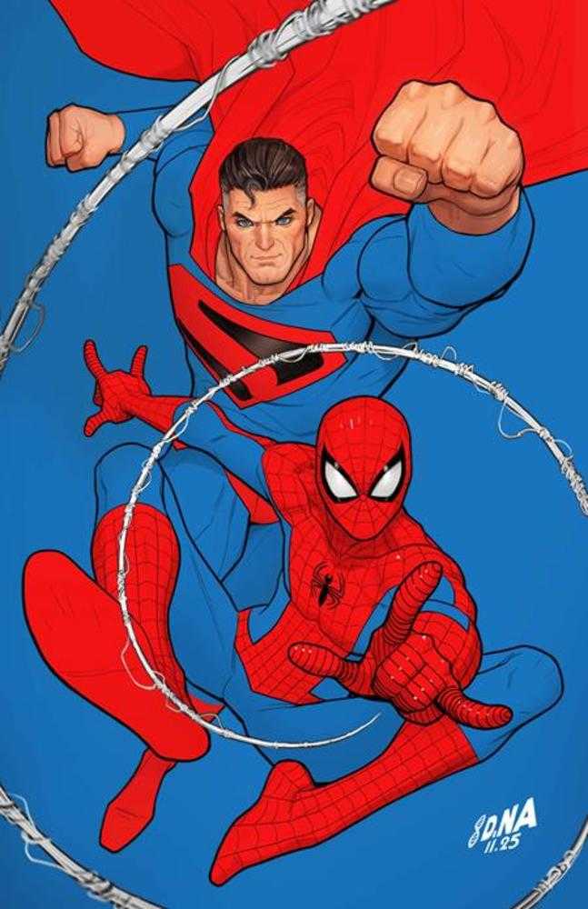 DC Marvel Superman Spider-Man #1 (One Shot) Cover Q David Nakayama Kingdom Come Superman & Spider-Man Card Stock Variant