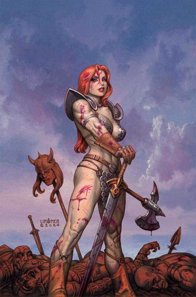 Red Sonja She Devil With A Sword #1 Cover J Joseph Michael Linsner Limited Full Art Variant
