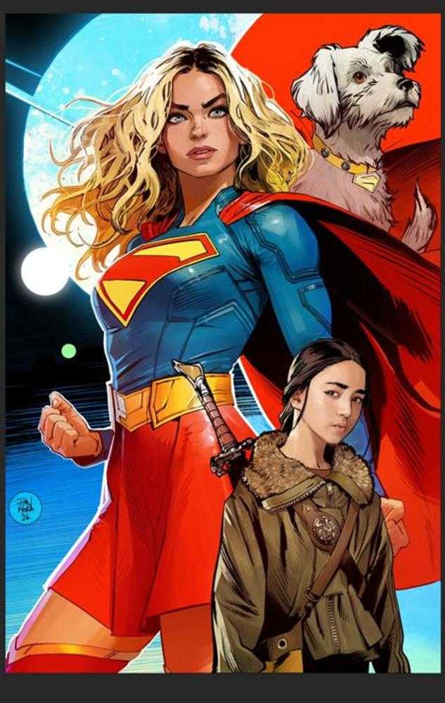 Batman Superman Worlds Finest #52 Cover D Dan Mora Supergirl Movie Card Stock Variant