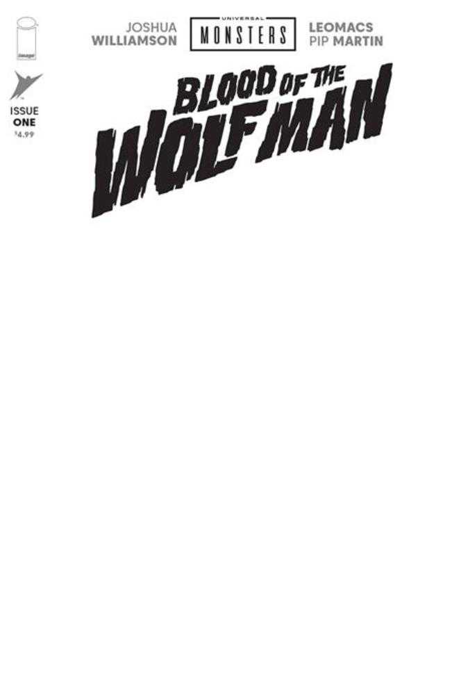 Universal Monsters Blood Of The Wolf Man #1 (Of 4) Cover H Blank Sketch Variant