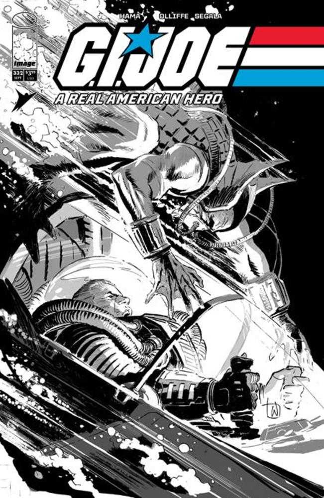 G.I. Joe A Real American Hero #332 Cover B Lee Weeks Black & White Variant