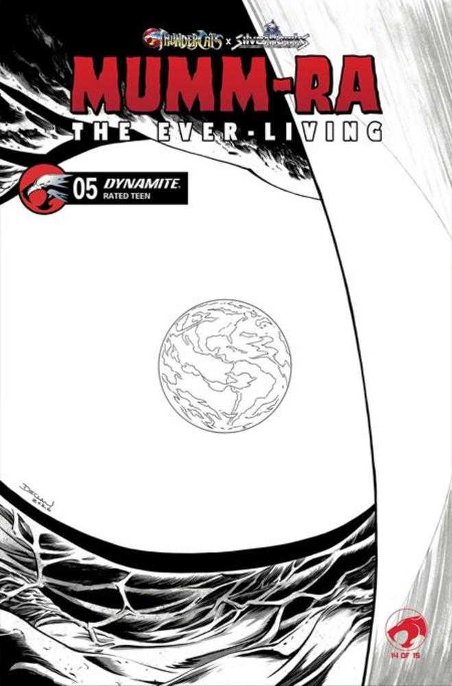 Mumm Ra The Ever Living #5 Cover K Declan Shalvey Line Art Variant