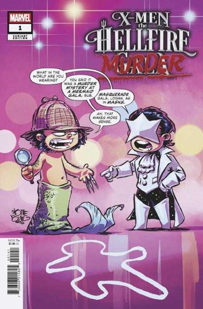 Df X-Men The Hellfire Murder #1 Skottie Young Variant Signed By Erica Schultz