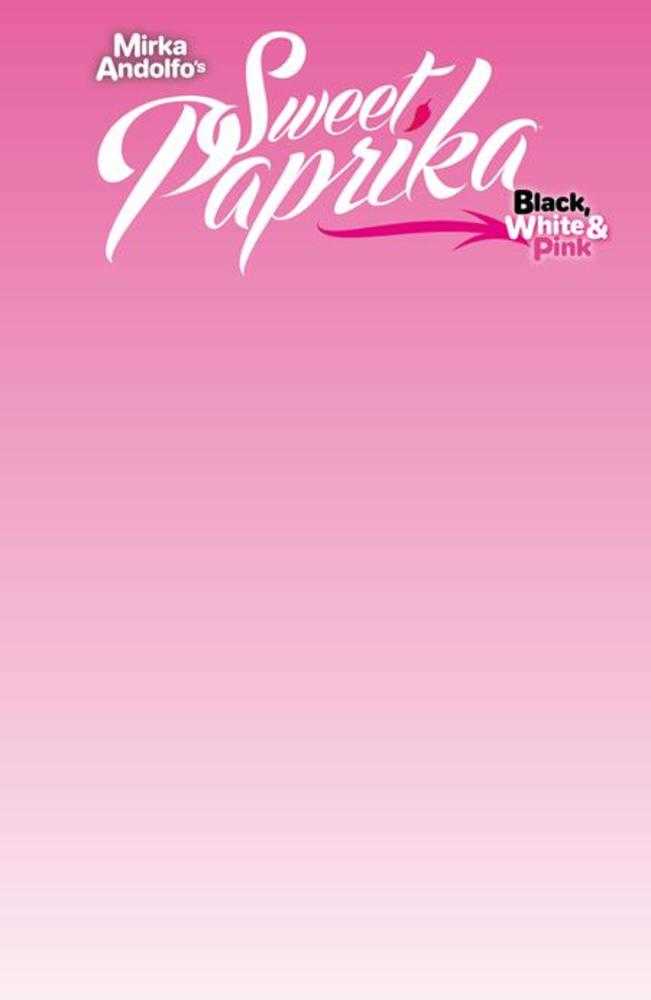 Mirka Andolfos Sweet Paprika Black White & Pink Halloween Special #1 (Of 2) Cover G Blank Sketch Variant (Mature)
