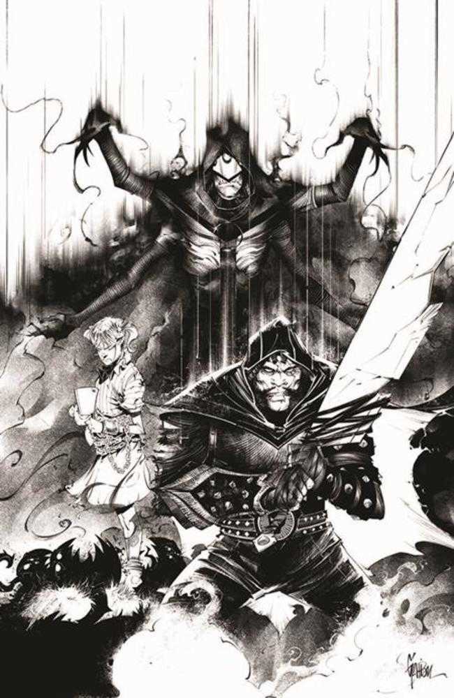 Spawn The Curse Of Sherlee Johnson #8 Cover C Jonathan Glapion Black & White Full Art Variant
