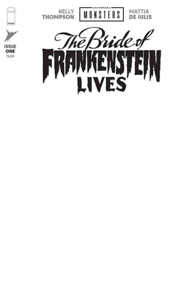 Universal Monsters The Bride Of Frankenstein Lives #1 (Of 4) Cover I Blank Sketch Variant