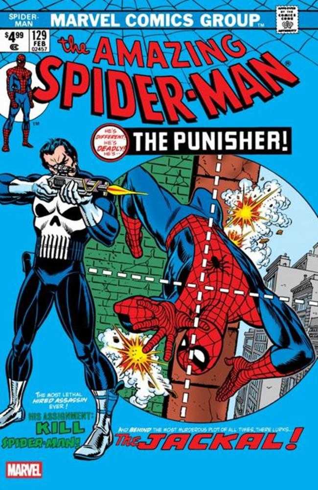 Df Amazing Spiderman #129 Facsimile Edition Blue Foil Variant Cgc Graded