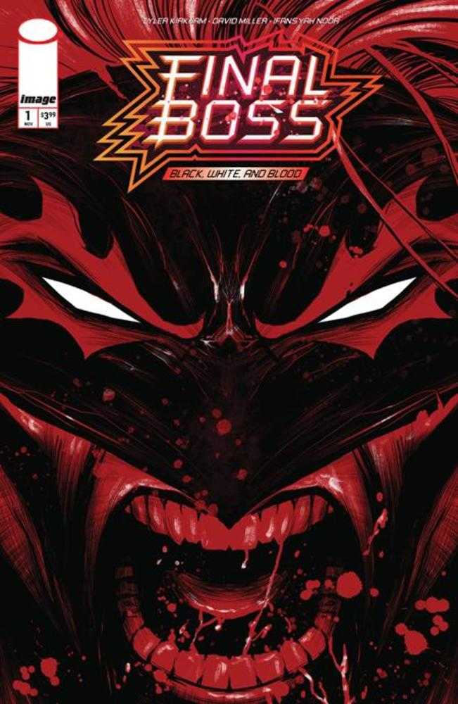 Final Boss #1 Black White And Blood Reprint Cover B Tyler Kirkham Snarl Variant (Mature)