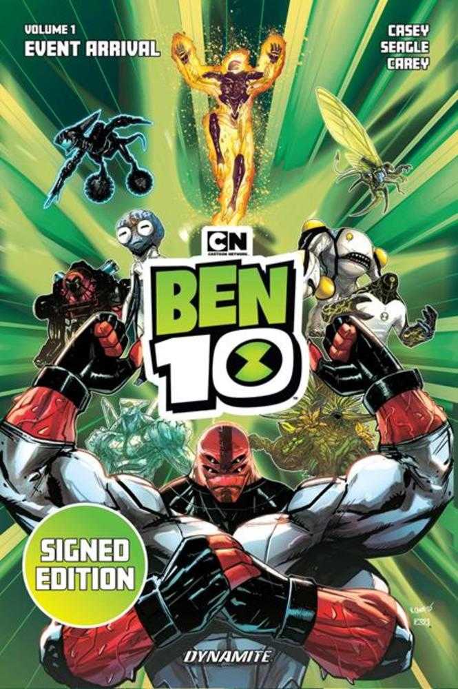 Ben 10 Hardcover Volume 01 Event Arrival Signed By Joe Casey And Steven T Seagle Cover