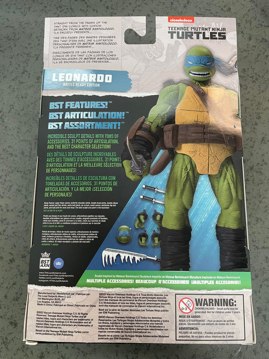 SDCC 2023 Teenage Mutant Ninja Turtles Bst Axn Comic Previews Exclusive 5in Leonardo