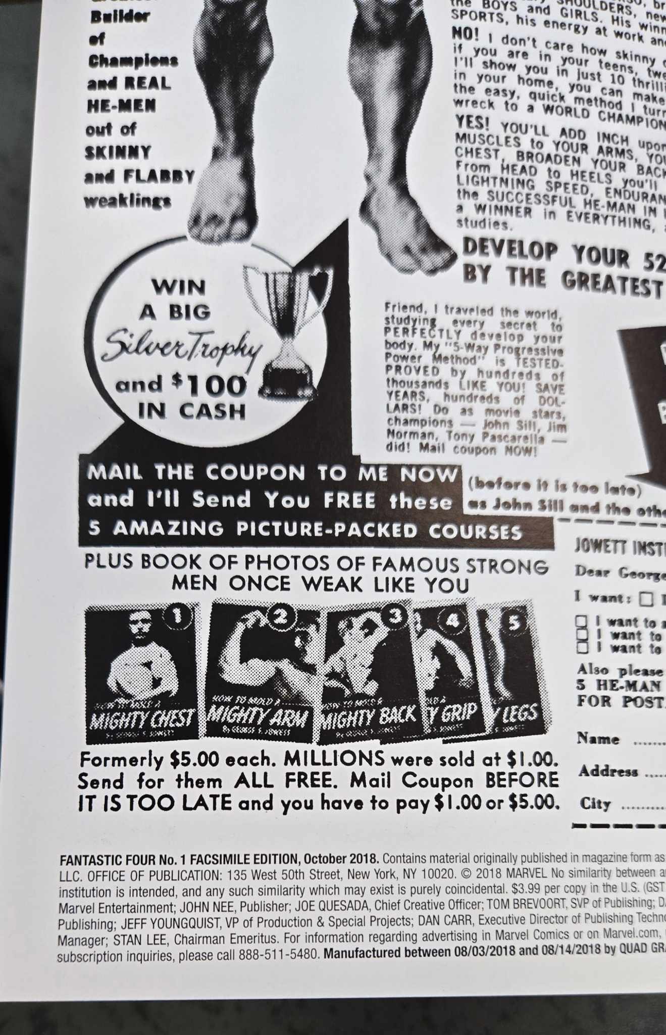 Fantastic Four #1 Facsimile 2018 Edition