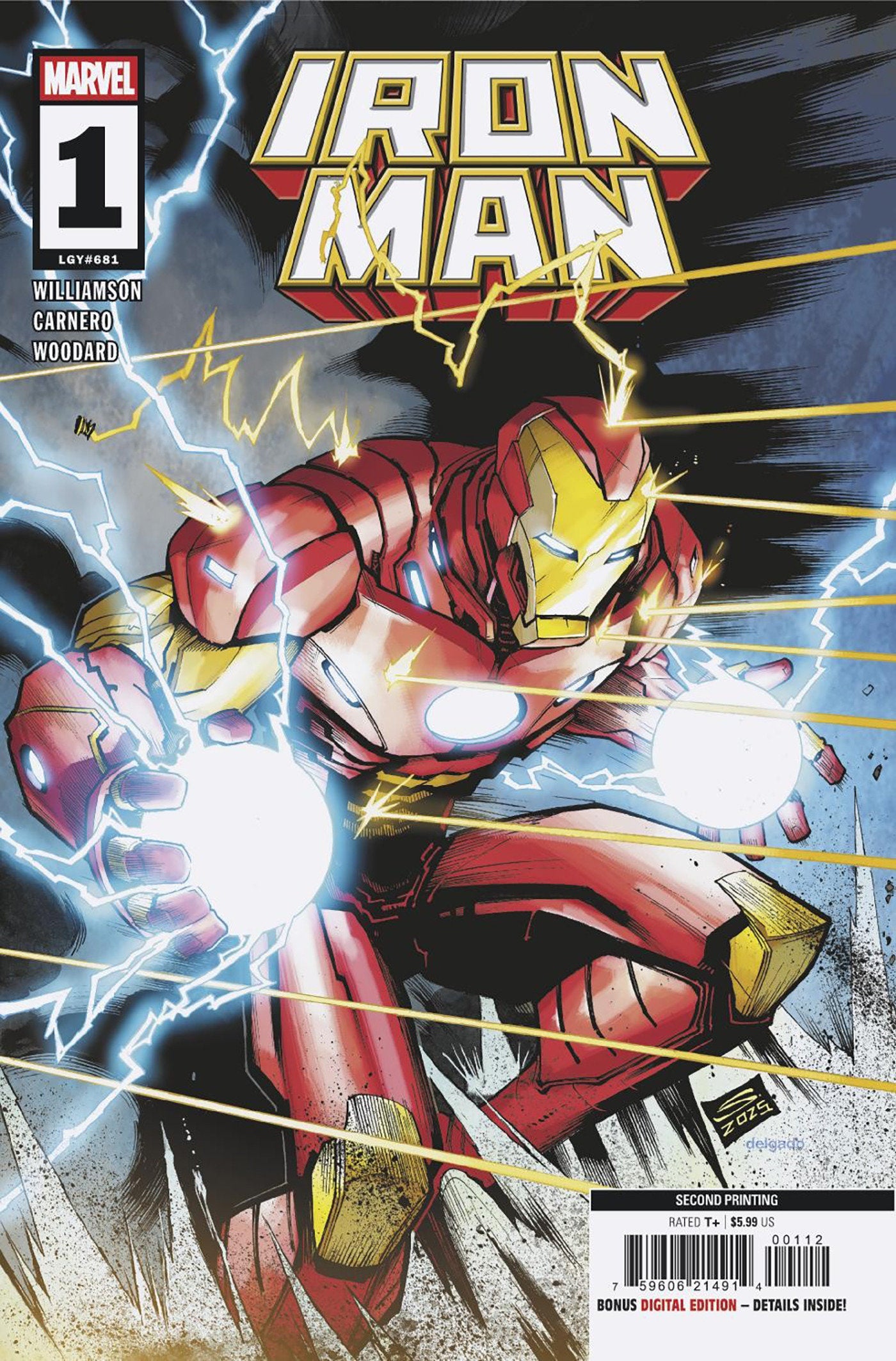 Iron Man #1 Gerardo Sandoval 2nd Printing Variant