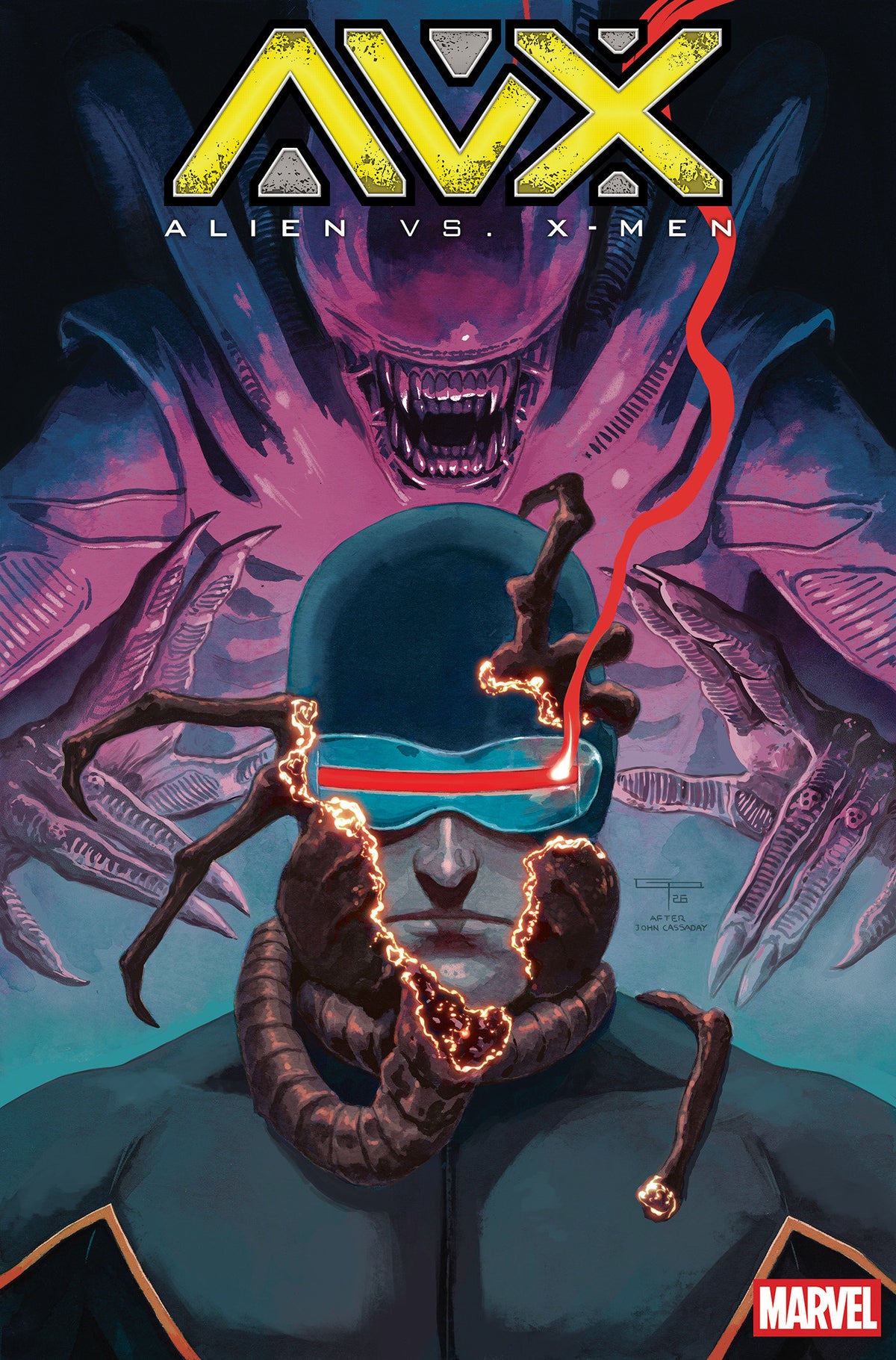 Alien vs. X-Men #3 German Peralta Variant