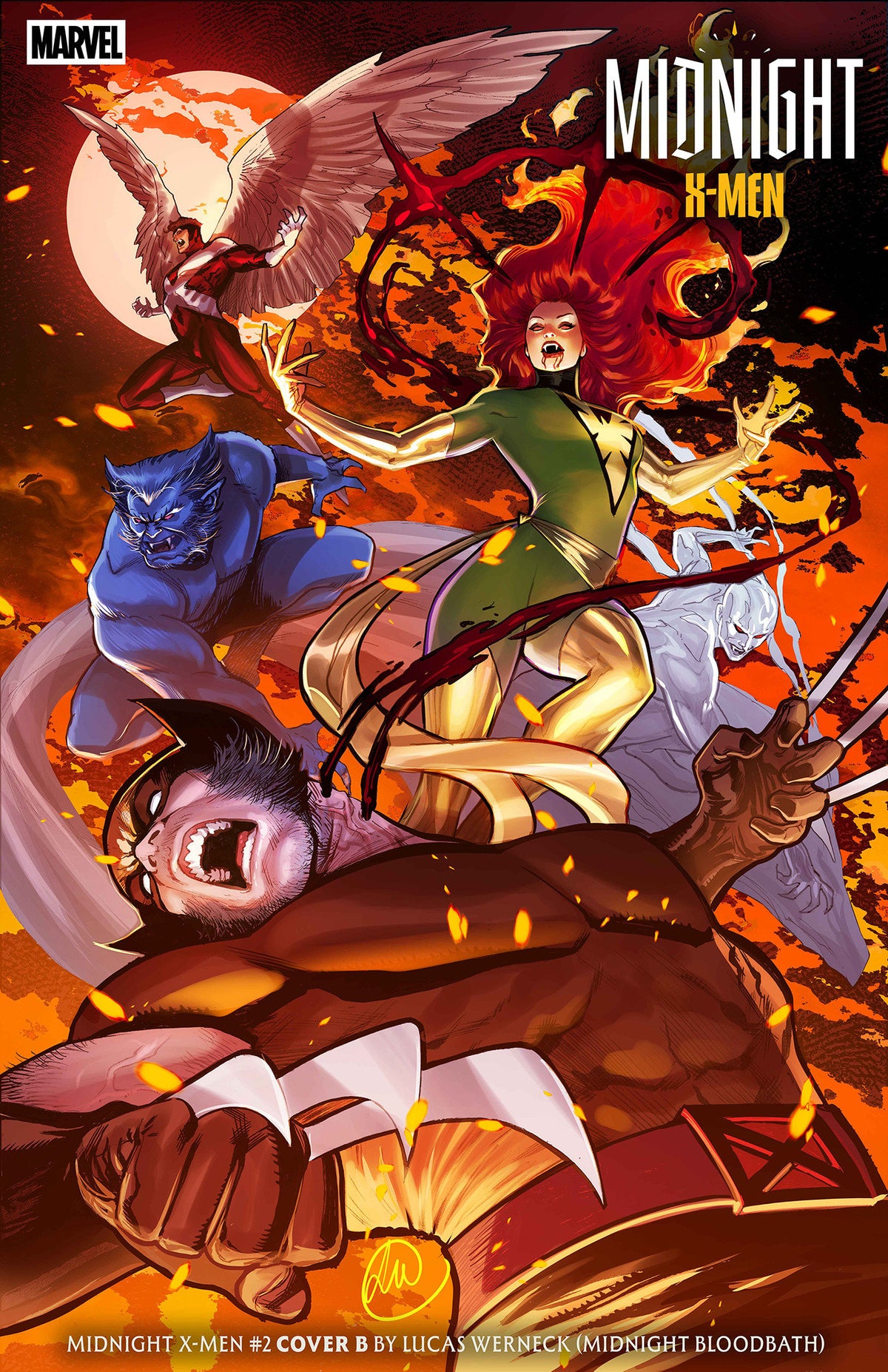 Midnight X-Men #2 Cover B Lucas Werneck Midnight Bloodbath Variant