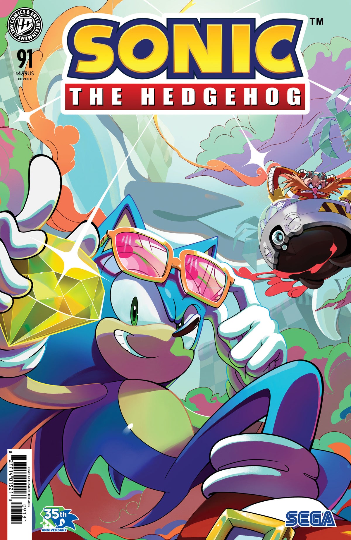 Sonic The Hedgehog #91 Variant C (Richards)