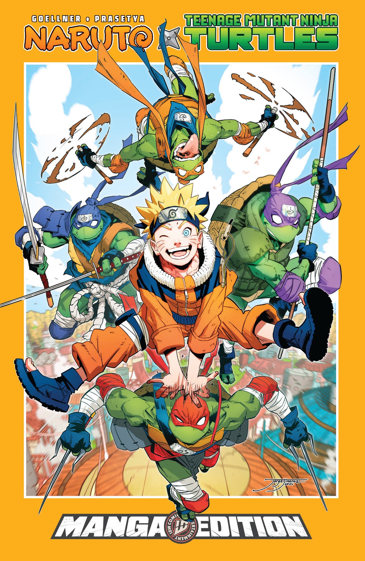 Naruto X Teenage Mutant Ninja Turtles Manga Style Edition