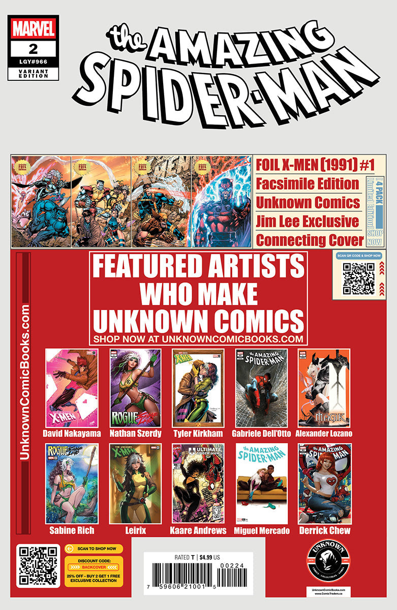 Amazing Spider-Man #2 Unknown Comics David Nakayama Exclusive Var (04/23/2025)