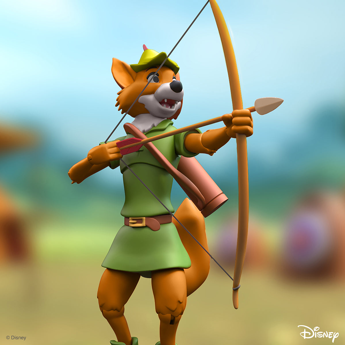 Disney Ultimates Wv2 Robin Hood Robin Hood Stork Costume Action Figure