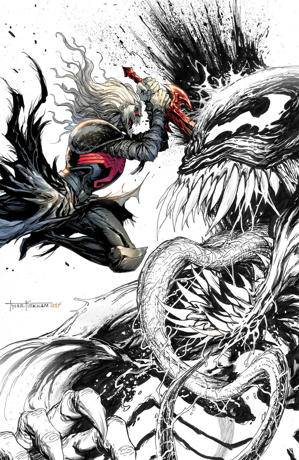 Venom #28 Unknown Comics Tyler Kirkham Exclusive Color Splash Secret Virgin Var