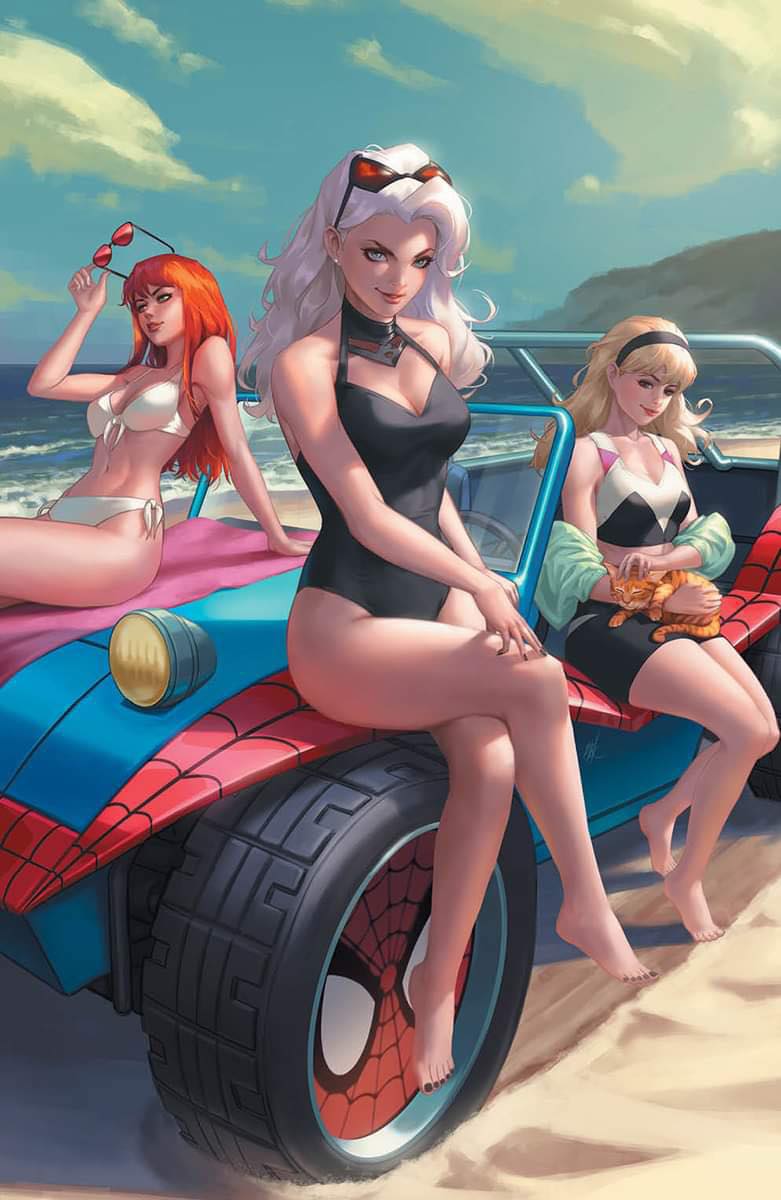 AMAZING SPIDER-MAN #42 (EJIKURE EXCLUSIVE BEACH PARTY TRADE/VIRGIN VARIANT SET)