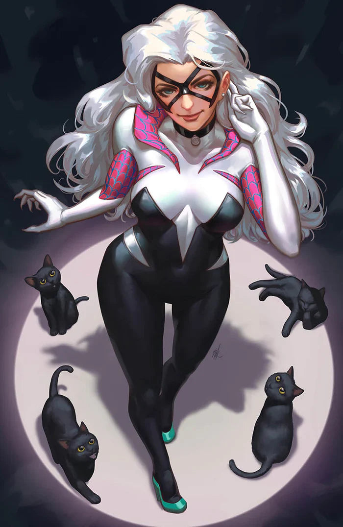 AMAZING SPIDER-MAN #48 (EJIKURE EXCLUSIVE BLACK CAT/SPIDER-GWEN MASH-UP VIRGIN VARIANT) COMIC BOOK