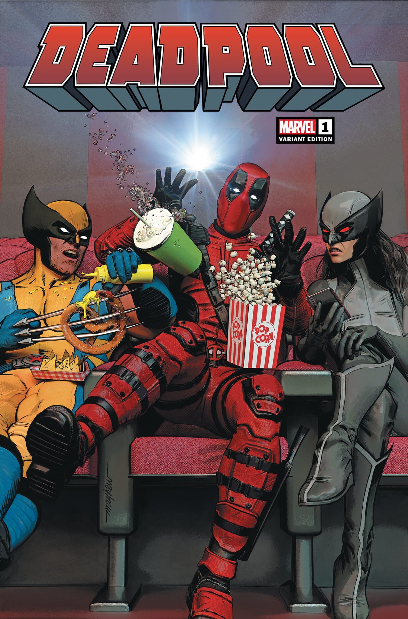 DEADPOOL #1 (MIKE MAYHEW EXCLUSIVE TRADE/VIRGIN VARIANT SET) ~ Marvel
