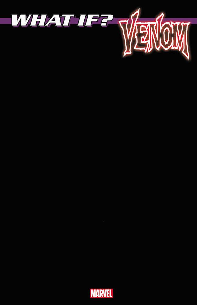 What If...? Venom #1 Black Blank Cover Variant