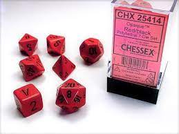 Chessex Dice - Opaque - Red/Black