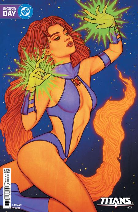 TITANS #21 CVR E JENNY FRISON INTERNATIONAL WOMENS DAY STARFIRE CARD STOCK VAR