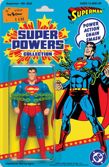 SUPERMAN #233 FACSIMILE EDITION CVR B JASON GEYER & ALEX SAVIUK SUPER POWERS CARD STOCK VAR