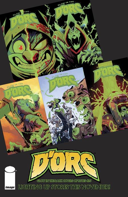 Dorc #1-5 3rd Printing Glow In The Dorc Variant Bundle