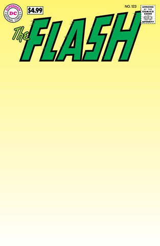 Flash #123 Facsimile Edition Cover B Blank Card Stock Variant