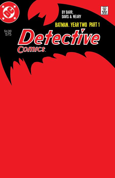 Detective Comics #575 Facsimile Edition Cover C Blank Card Stock Variant (Year Two Part 1 Of 4)