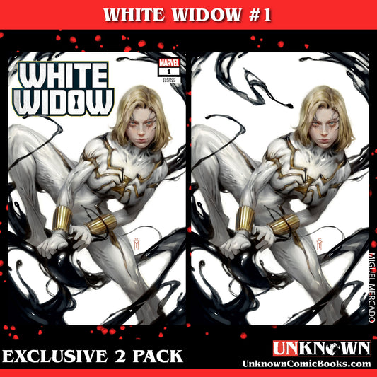[2 Pack] White Widow #1 Unknown Comics Miguel Mercado Exclusive Var (11/01/2023) (12/27/2023)