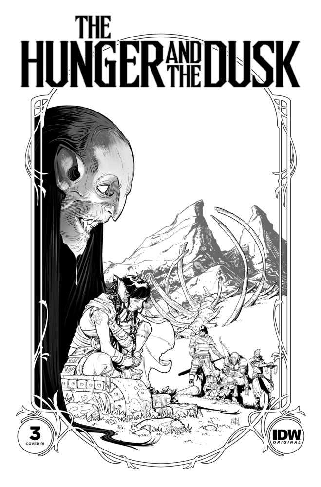The Hunger And The Dusk #3 Variant Ri (25) (Wildgoose Black & White)