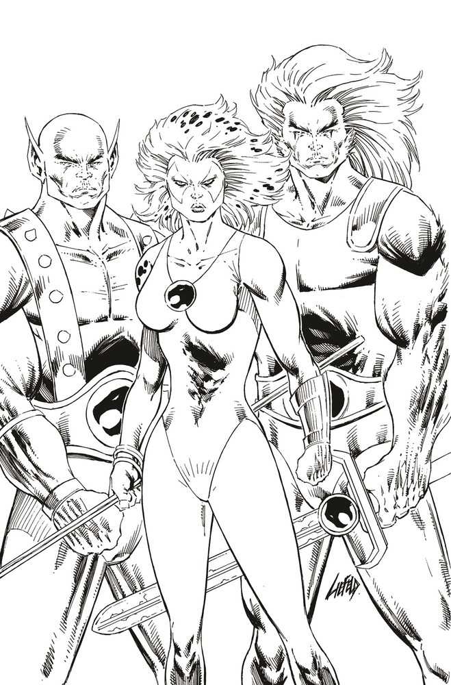 Thundercats #3 Cover Za 11 Copy Variant Edition Liefeld Black & White Virgin