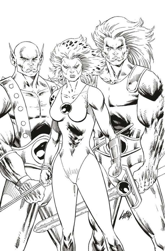 Thundercats #3 Cover Za 11 Copy Variant Edition Liefeld Black & White Virgin