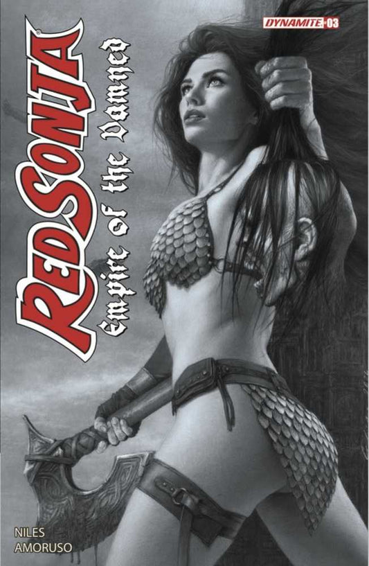 Red Sonja Empire Damned #3 Cover Q 7 Copy Foc Variant Edition Celina Black & White