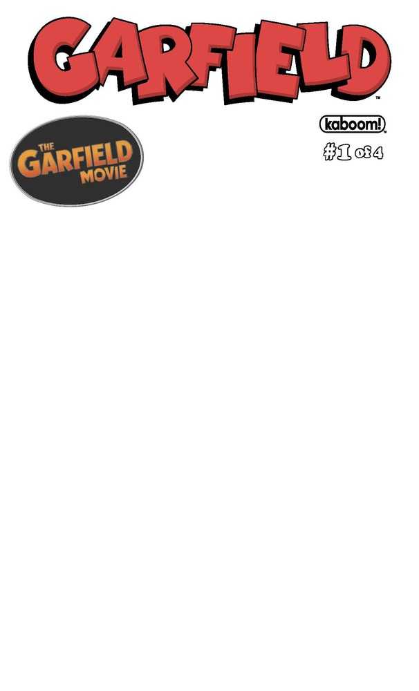 Garfield #1 (Of 4) Cover C Blank Sketch Variant