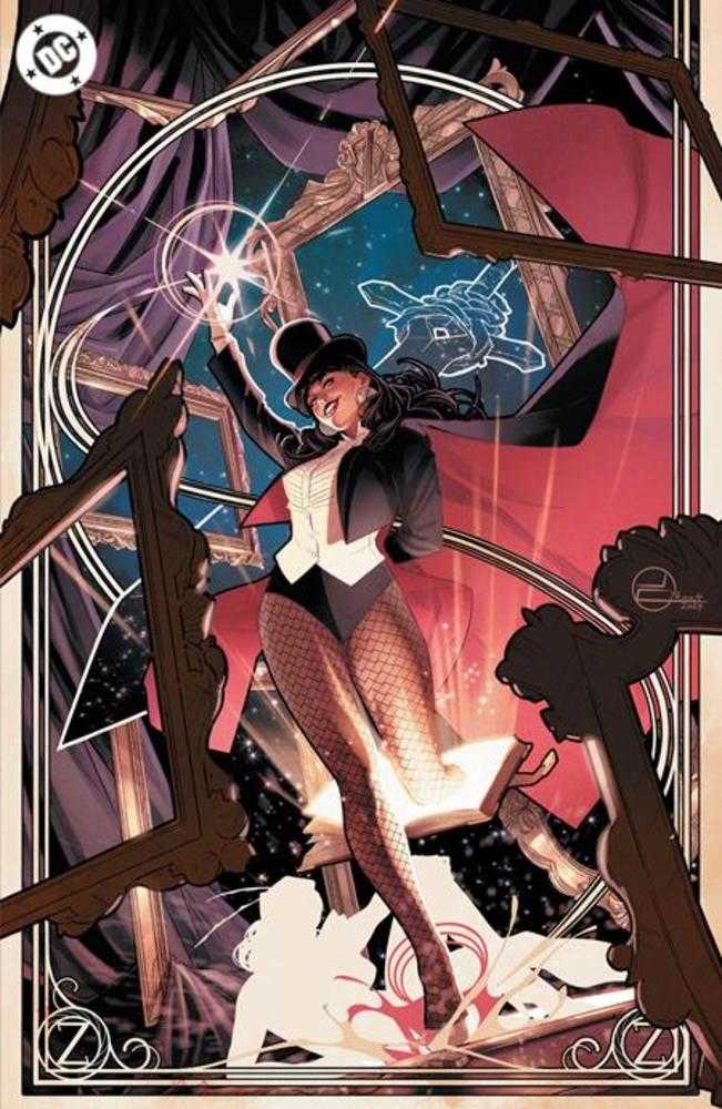 Zatanna #1 (Of 6) Cover J 1:50 Jamal Campbell Frames Card Stock Variant