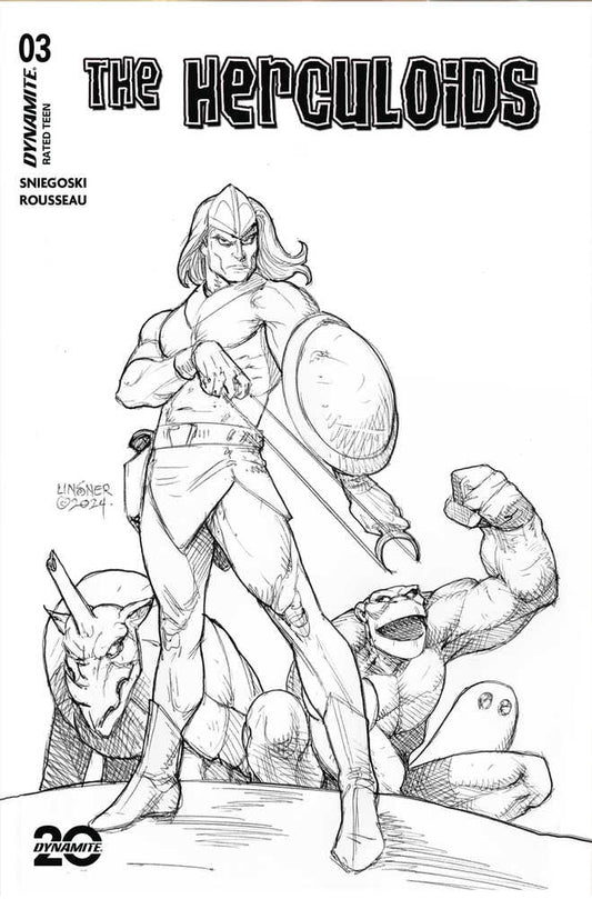 Herculoids #3 Cover J 10 Copy Variant Edition Linsner Line Art