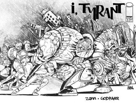 I Tyrant #5 Cover G Ryan Gajda Youngblood Team Up Black & White Full Art Variant  (Mature)