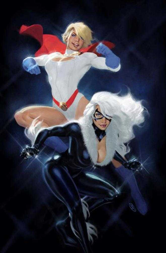 DC Marvel Superman Spider-Man #1 (One Shot) Cover V David Talaski Power Girl & Black Cat Card Stock Variant