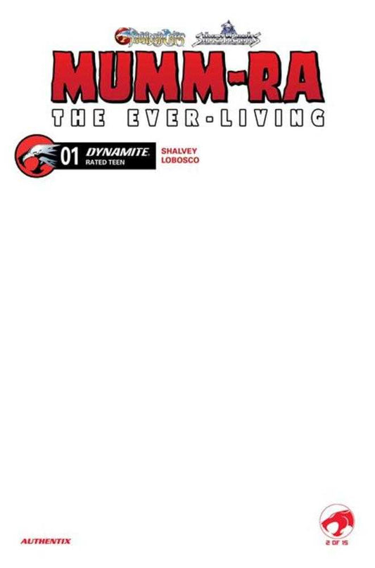 Mummra The Everliving #1 Cover F Blank Authentix Variant