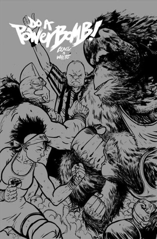 Do A Powerbomb Black And White #2 (Of 3) Cover B Daniel Warren Johnson Orangutan Variant
