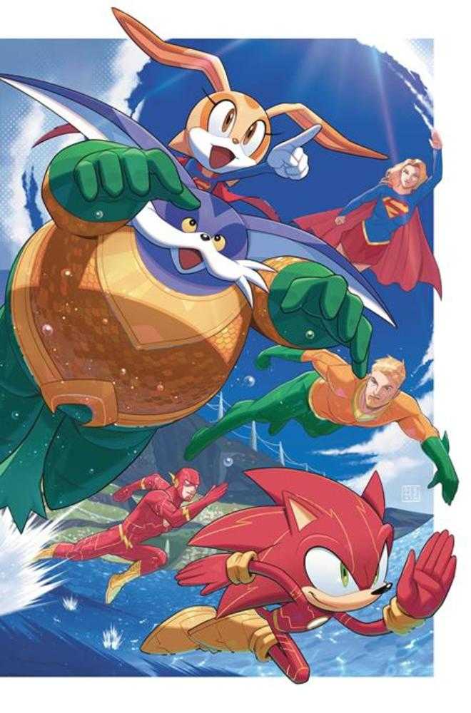 DC X Sonic The Hedgehog Metal Legion #5 (Of 5) Cover B Min Ho Kim Card Stock Variant