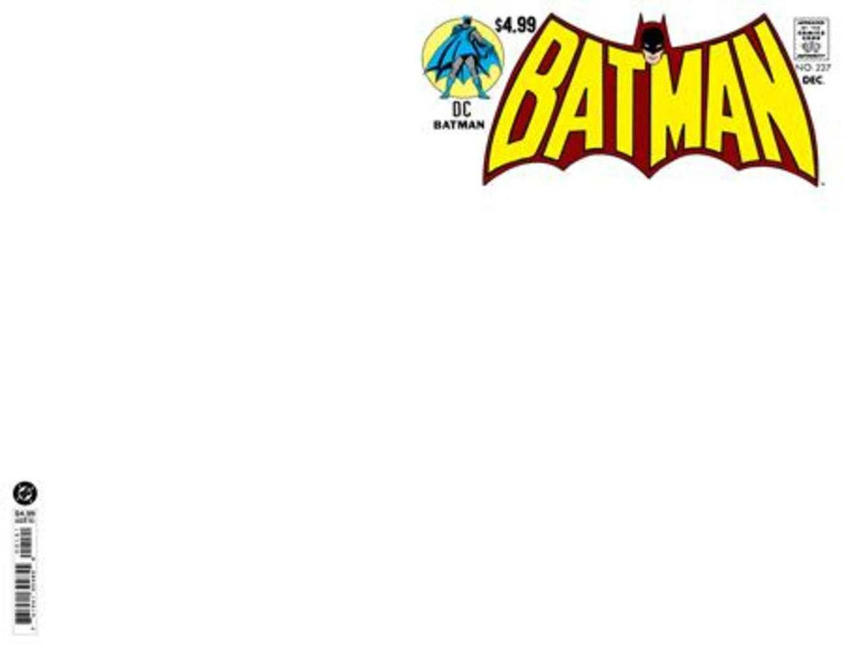 Batman #227 Facsimile Edition Cover B Blank Card Stock Variant